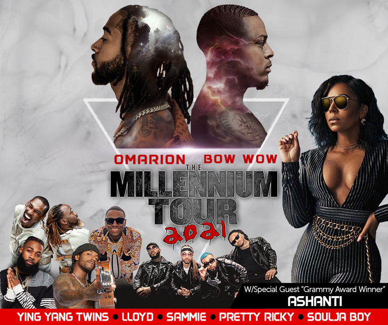 The Millennium Tour 2021 Starring Omarion, Bow Wow, Pretty Ricky, Ying