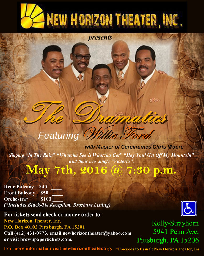 New Horizon Theater, Inc. presents The Dramatics Featuring Willie Ford