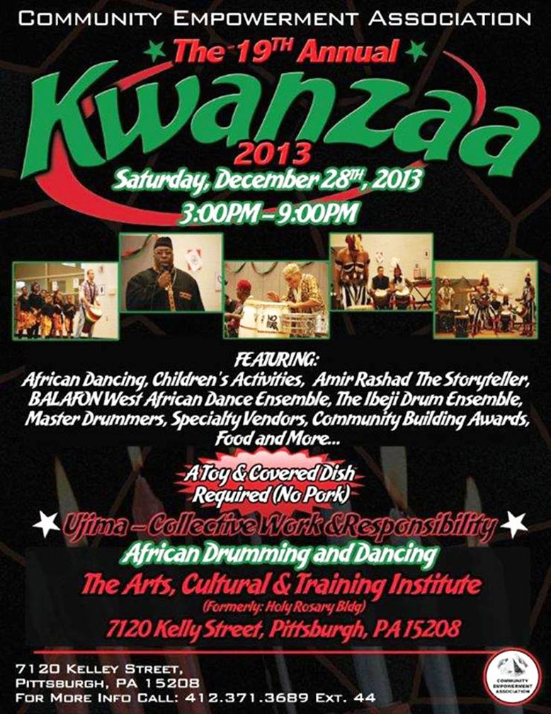 COMMUNITY EMPOWERMENT ASSOCIATION, INC PRESENTS 19TH ANNUAL KWANZAA 2013, SATURDAY, DECEMBER 28