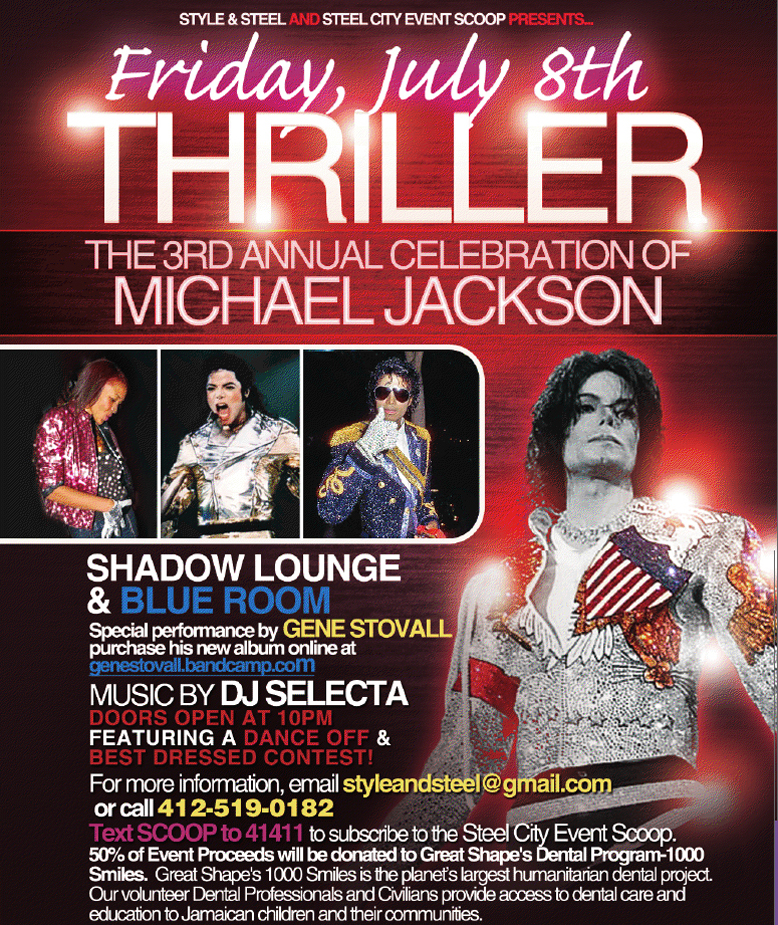 THRILLER - THE 3RD ANNUAL CELEBRATION OF MICHAEL JACKSON, FRIDAY, JULY ...