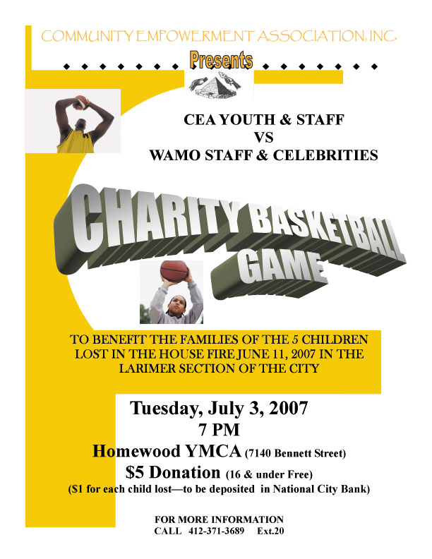 Community Empowerment Association Presents CEA YOUTH & STAFF VS WAMO 106ER'S Brotha Ash