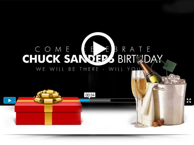 COME CELEBRATE CHUCK SANDERS BIRTHDAY, HAPPY HOUR AND MORE!